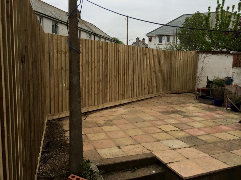 Garden clearance and fencing, West Cornwall after