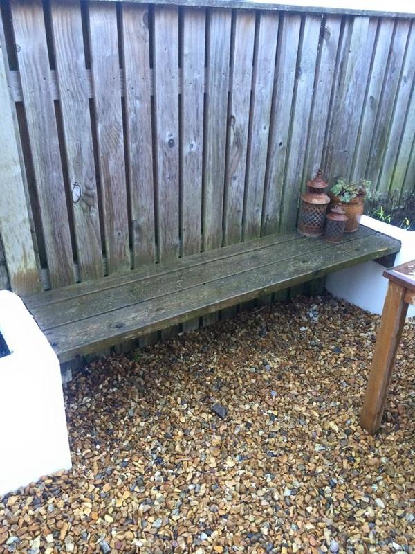 Outdoor storage project before