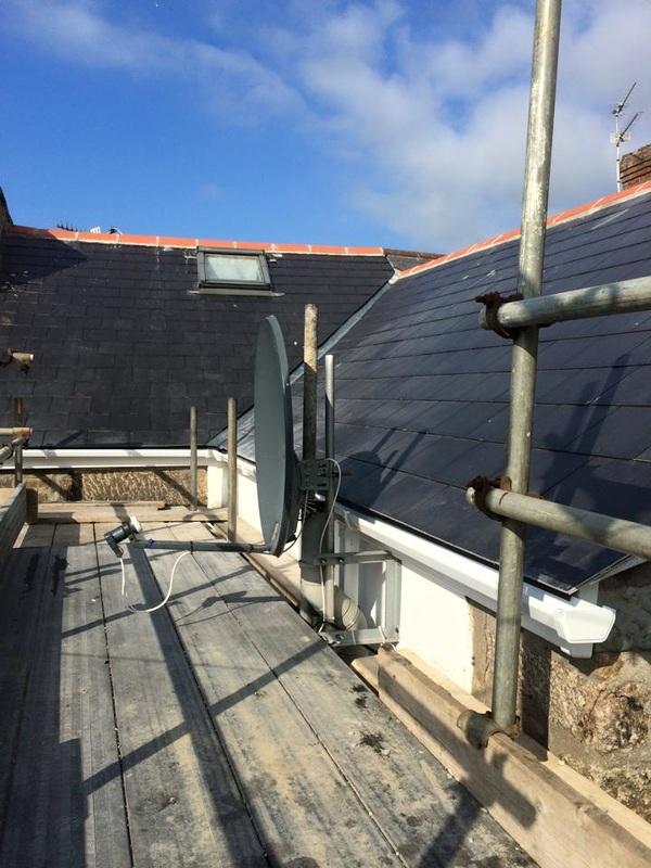 Slate roof restoration after