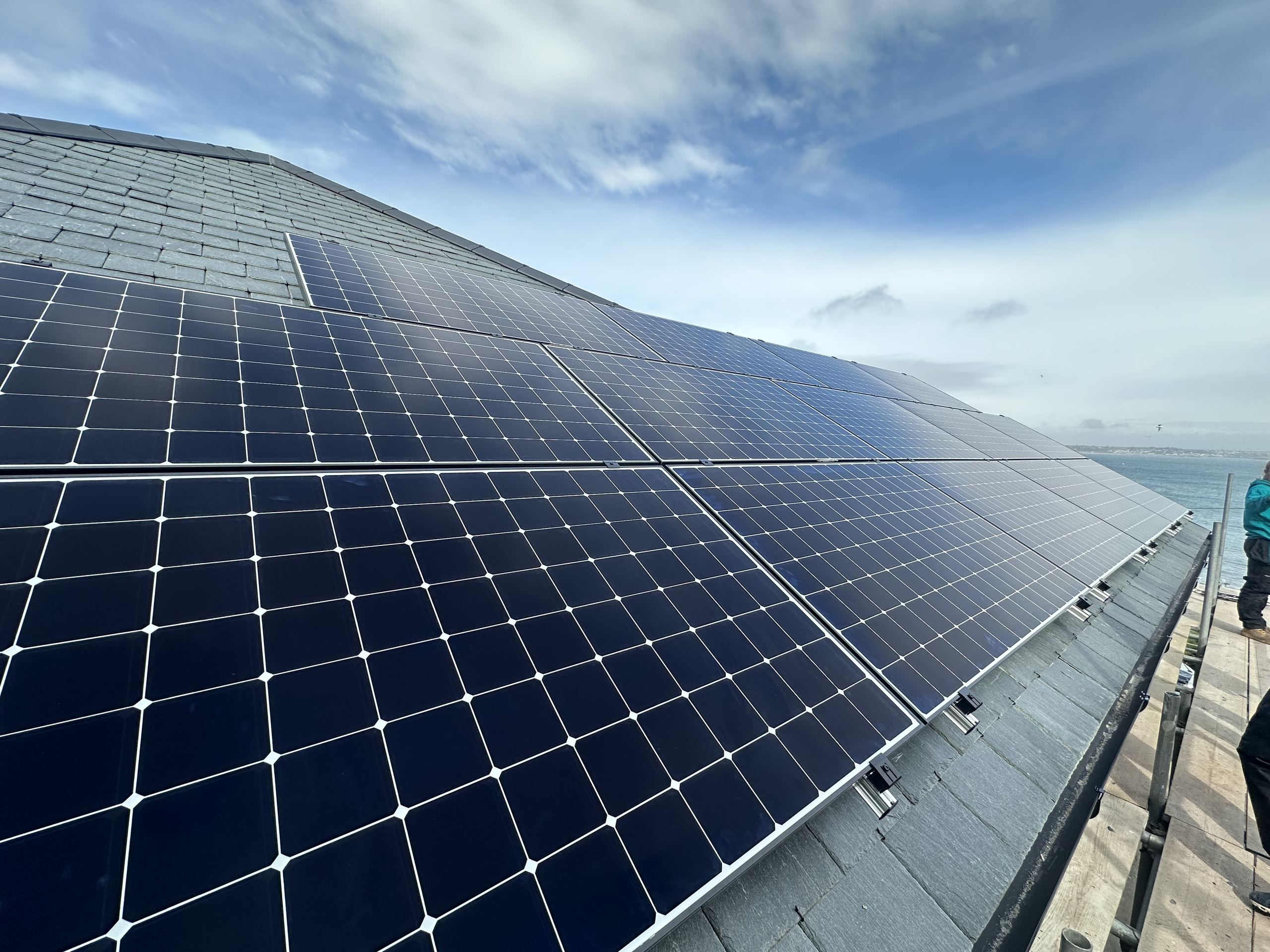 Solar panel install after